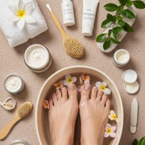 Foot scrub + pedicure - سكراب + بديكير القدم